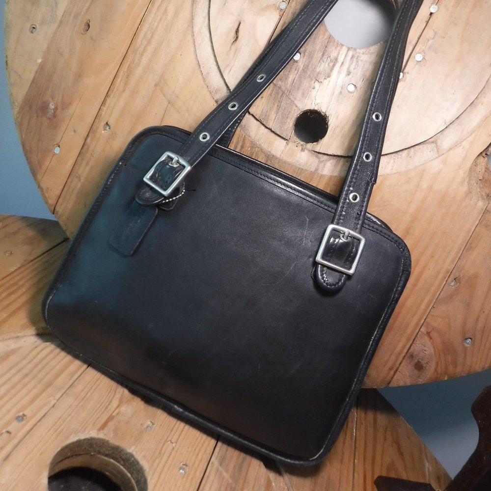 Coach Black Leather Shoulder Bag #JBY-9163